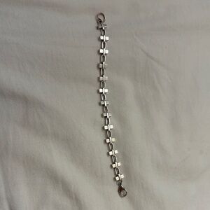 Chic Silver Plated Link Bracelet